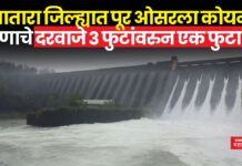 सातारा जिल्ह्यात पूर ओसरला; कोयना धरणामध्ये झाला ‘इतका’ TMC पाणीसाठा